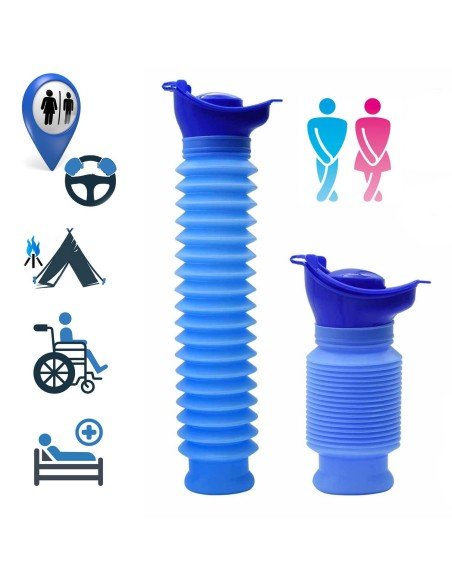 Orinal De Emergencia Plegable 750ml Dama, Adultos, Niños