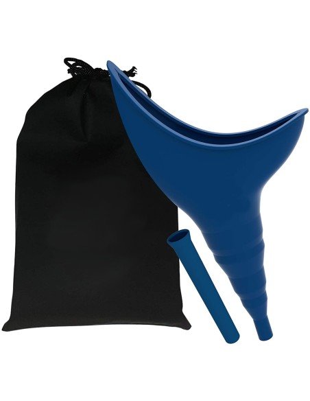 ⭐ Orinal Femenino Portátil Silicona Embudo Extensor Estuche