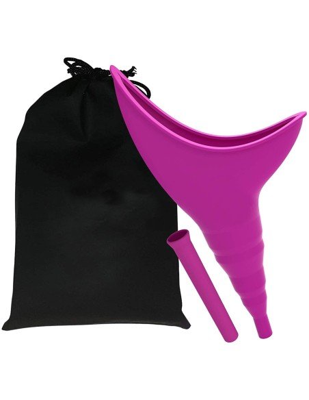 ⭐ Orinal Femenino Portátil Silicona Embudo Extensor Estuche ⭐ Orinal Femenino Portátil Silicona Embudo Extensor Estuche