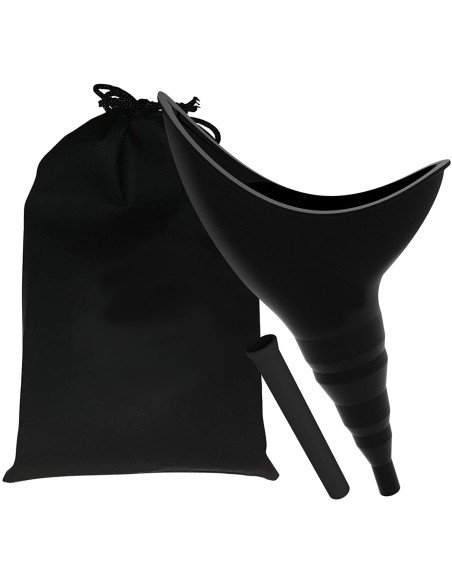 ⭐ Orinal Femenino Portátil Silicona Embudo Extensor Estuche
