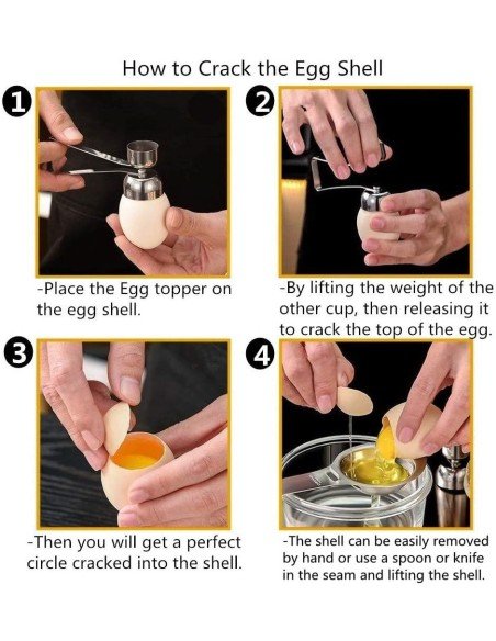 ⭐ Egg Topper Cortador de Cascara de Huevo Easy Cook