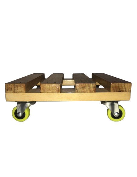 ⭐ Base con Ruedas para Matera soporte cuadrado Madera 25x25cm ⭐ Base con Ruedas para Matera soporte cuadrado Madera 25x25cm