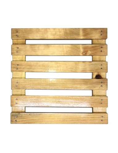 ⭐ Base con Ruedas para Matera soporte cuadrado Madera 35x35cm