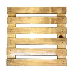 ⭐ Base con Ruedas para Matera soporte cuadrado Madera 35x35cm