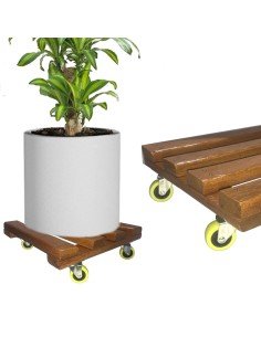 ⭐ Base con Ruedas para Matera soporte Exteriores 35x35cm