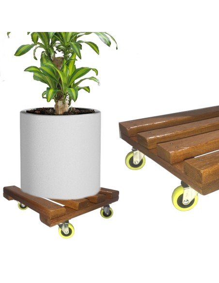 ⭐ Base con Ruedas para Matera soporte Exteriores 35x35cm