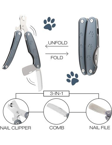 ⭐ Pinza Corta Uñas para gatos y Mascotas tipo tijera profesional