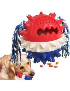 ⭐ Juguete Bola Premio Grande Interactivo Limpia dientes perro agresivo