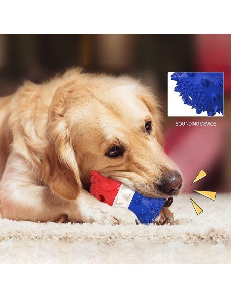 ⭐ Juguete Bola Premio Grande Interactivo Limpia dientes perro agresivo