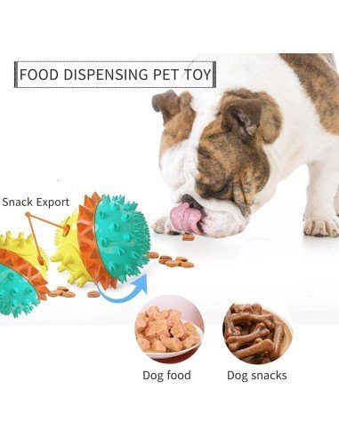 ⭐ Juguete Bola Premio Grande Interactivo Limpia dientes perro agresivo