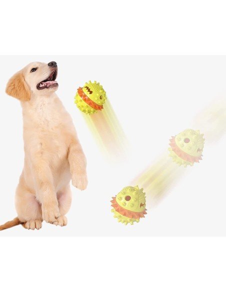 ⭐ Juguete Bola Premio Grande Interactivo Limpia dientes perro agresivo