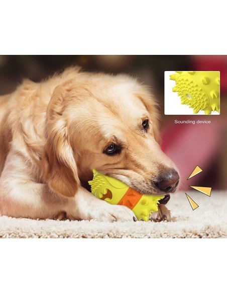 ⭐ Juguete Bola Premio Grande Interactivo Limpia dientes perro agresivo