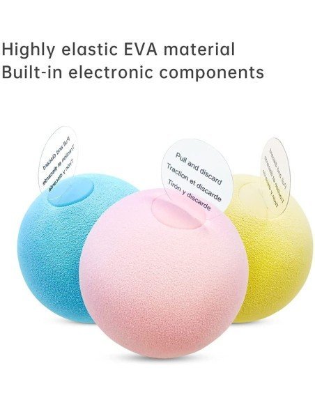 ⭐ Juguete Bolas suave interactiva con sonido Mascota Gato