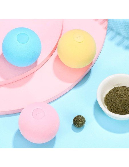 ⭐ Juguete Bolas suave interactiva con sonido Mascota Gato