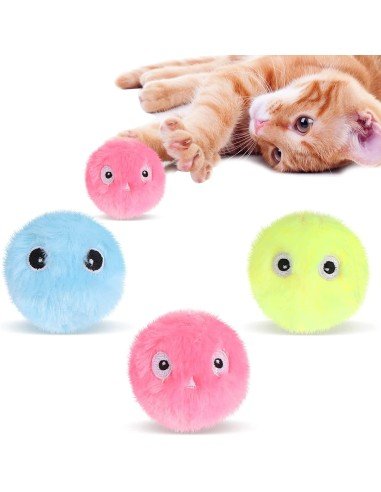 ⭐ Juguete Bola interactiva felpa Sonido Mascota Gato