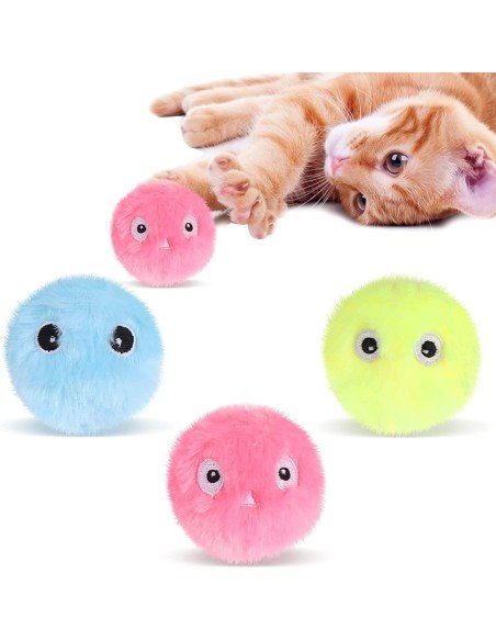⭐ Juguete Bola interactiva felpa Sonido Mascota Gato