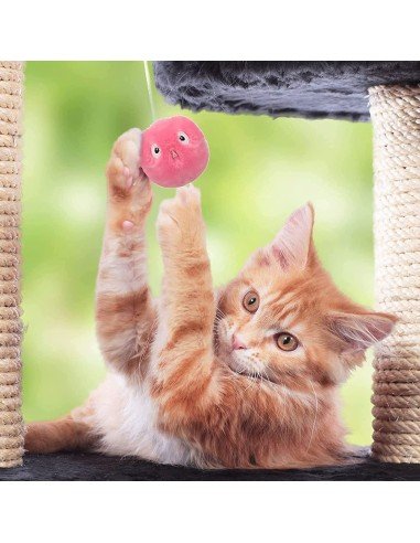 ⭐ Juguete Bola interactiva felpa Sonido Mascota Gato