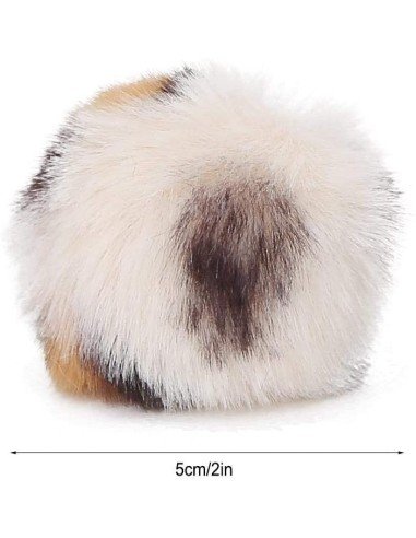 ⭐ Juguete x3 Bolas animal print Mascota gato suaves de colores para Mascota, original para tu gato