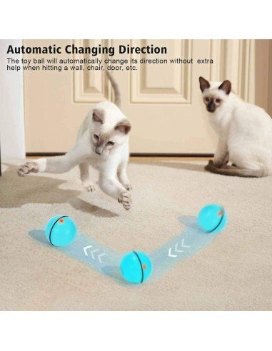 ⭐ Juguete Bolas suave interactiva con sonido Mascota Gato