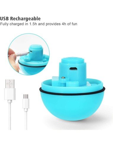 ⭐ Juguete Bolas suave interactiva con sonido Mascota Gato