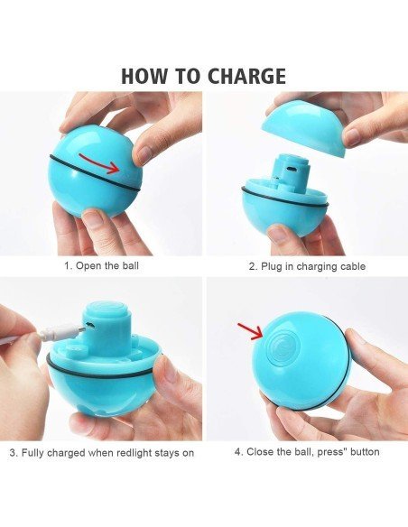 ⭐ Juguete Bolas suave interactiva con sonido Mascota Gato