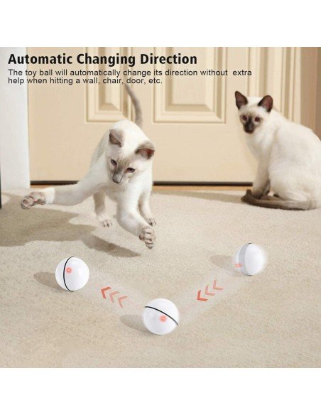 ⭐ Juguete Bolas suave interactiva con sonido Mascota Gato