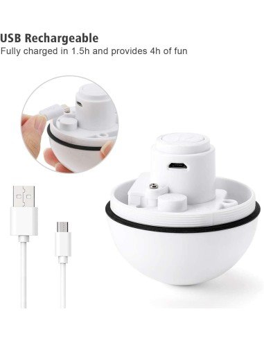 ⭐ Juguete Bolas suave interactiva con sonido Mascota Gato