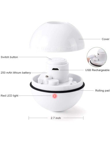 ⭐ Juguete Bolas suave interactiva con sonido Mascota Gato