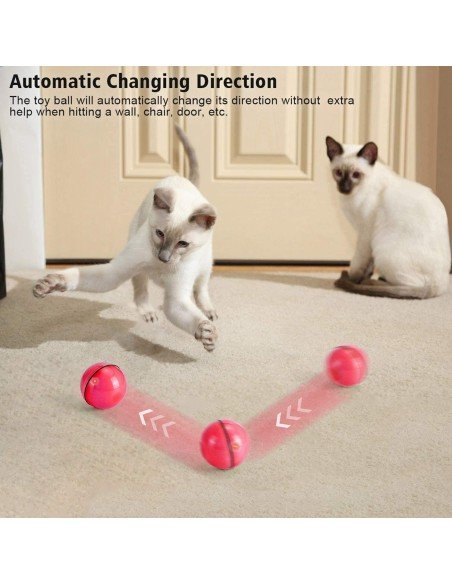 ⭐ Juguete Bolas suave interactiva con sonido Mascota Gato