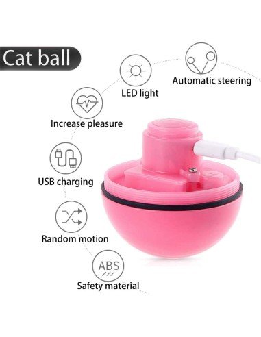 ⭐ Juguete Bolas suave interactiva con sonido Mascota Gato