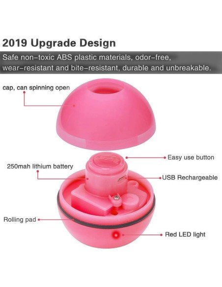 ⭐ Juguete Bolas suave interactiva con sonido Mascota Gato