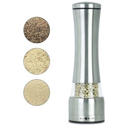 Set Molino Sal Y Pimienta Acero Inoxidable Grosor Ajustable