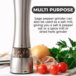 ⭐ Molino De Sal Y Pimienta Acero Inoxidable Grosor Ajustable Rotor Cerámica