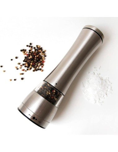 ⭐ Molino De Sal Y Pimienta Acero Inoxidable Grosor Ajustable Rotor Cerámica