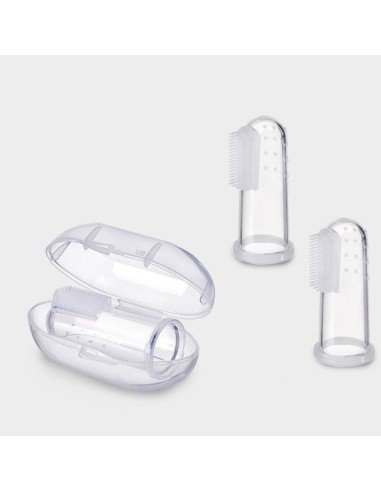 ✨ Setx3 Cepillo dental dedal Silicona para Bebé