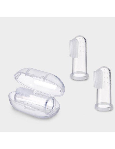 ✨ Setx3 Cepillo dental dedal Silicona para Bebé