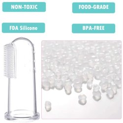 ✨ Setx2 Cepillo Dental Silicona para Mascota dedos