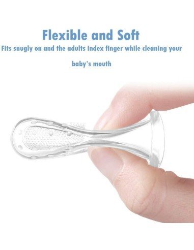 ✨ Setx3 Cepillo dental dedal Silicona para Bebé