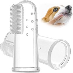 ✨ Setx2 Cepillo Dental Silicona para Mascota dedos