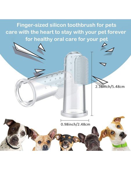 ✨ Setx3 Cepillo dental dedal Silicona para Bebé