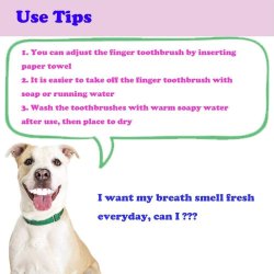 ✨ Setx2 Cepillo Dental Silicona para Mascota dedos