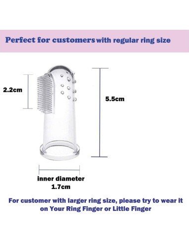 ✨ Setx2 Cepillo Dental Silicona para Mascota dedos