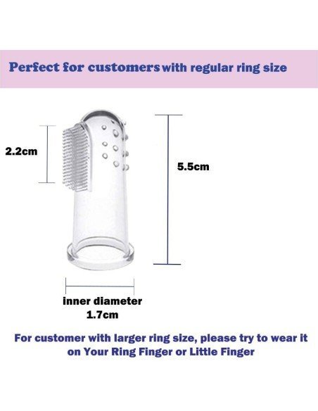 ✨ Setx3 Cepillo dental dedal Silicona para Bebé