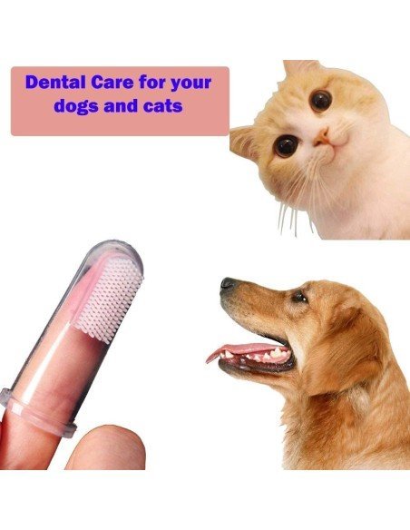 ✨ Setx6 Cepillo Dental Silicona para Mascota dedos ✨ Setx6 Cepillo Dental Silicona para Mascota dedos