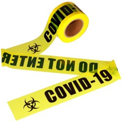 ✨ Cinta Decorativa Covid No pase Para Fiestas Halloween