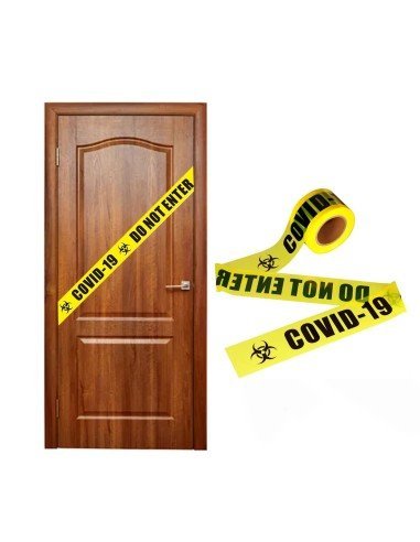 ✨ Cinta Decorativa Covid No pase Para Fiestas Halloween