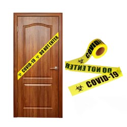 ✨ Cinta Decorativa Covid No pase Para Fiestas Halloween