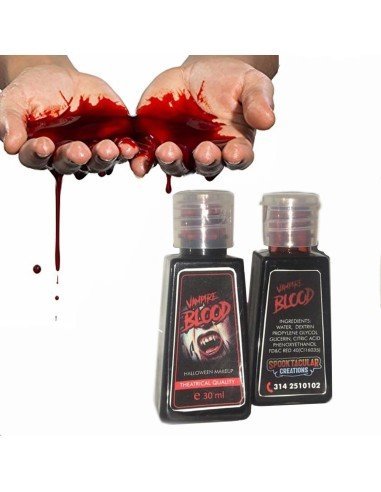 Tarrito De Sangre De Vampiro De Fantasía Teatro Y Halloween