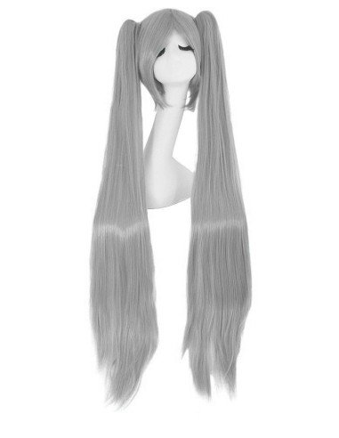 ⭐ Peluca Extralarga Hatsune Miku Cosplay 130cm cabello liso