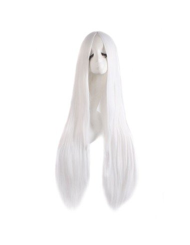⭐ Peluca de Kanekalon Lisa corte Recto 100 Cm Cosplay - Negro
